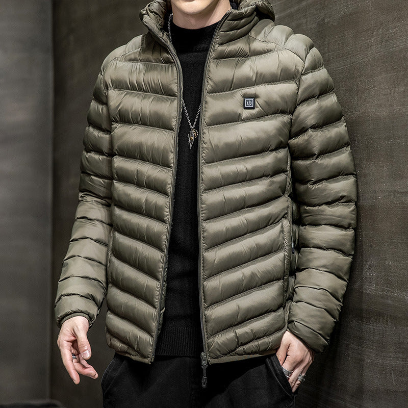 Men's Winter Coat with Fleece Lining for Enhanced Warmth and Comfort