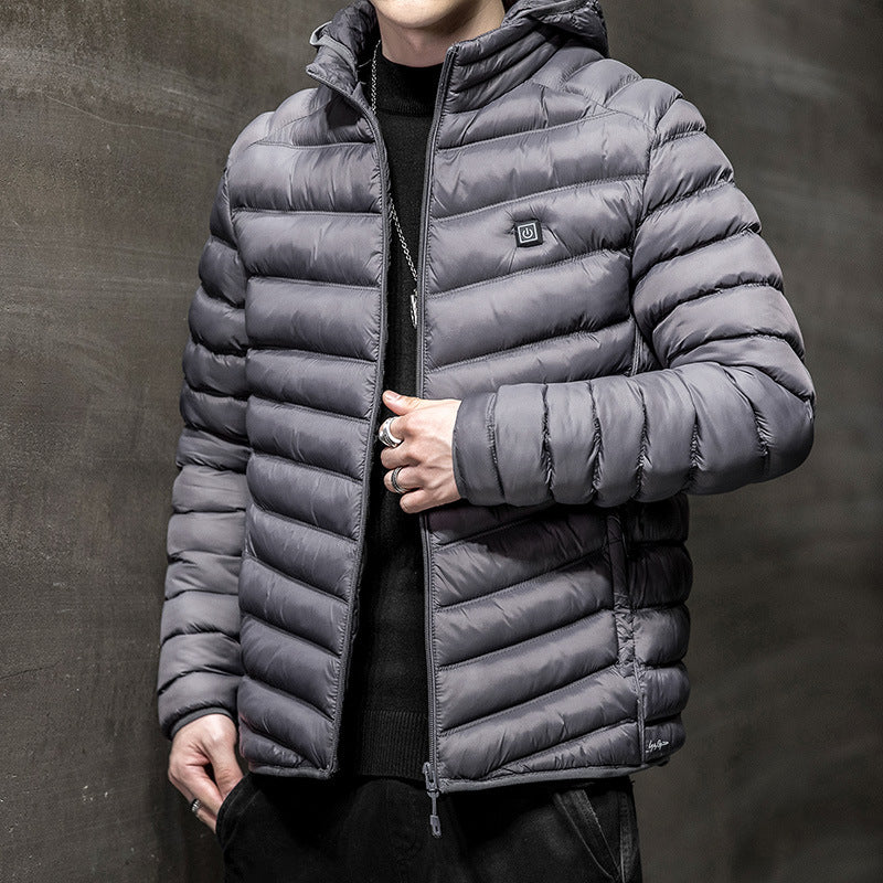 Men's Winter Coat with Fleece Lining for Enhanced Warmth and Comfort