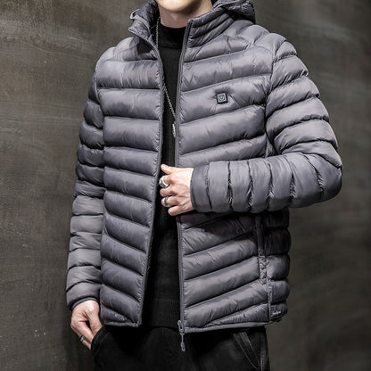 Men's Winter Coat with Fleece Lining for Enhanced Warmth and Comfort