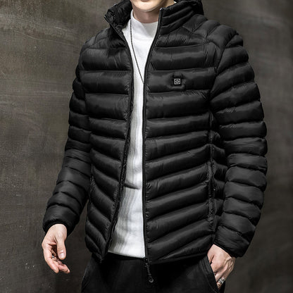 Men's Winter Coat with Fleece Lining for Enhanced Warmth and Comfort