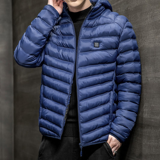 Men's Winter Coat with Fleece Lining for Enhanced Warmth and Comfort